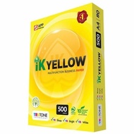 IK YELLOW A4 PAPER  80GSM -  500 SHEET