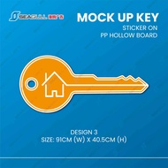 Mock Up Key Replika Kunci Sign Sticker Signage Awards Anugerah Majlis Ceremony Present