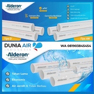 PUTIH 2" Pvc Pipe 4 meter AW alderon White Pipe Equivalent To Rucika AW Pvc Pipe