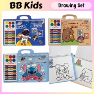 Drawing Set _ Capybara set lukisan buku krayon kanak kanak hadiah Astronaut kids gift drawing set cr