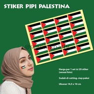 PALESTINIAN FLAG STICKERS PALESTINIAN FLAG CHEEK STICKERS FACE SUPPORTERS