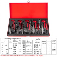 M5 M12 M10 Drill Kit Tools Helicoil Type Repair Tools M8 131Pcs Thread Kit