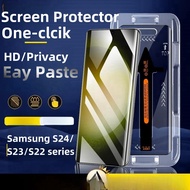 Samsung Galaxy S24 S23 Ultra/S22 Ultra Screen Protector One-click installation HD Tempered Glass Fil
