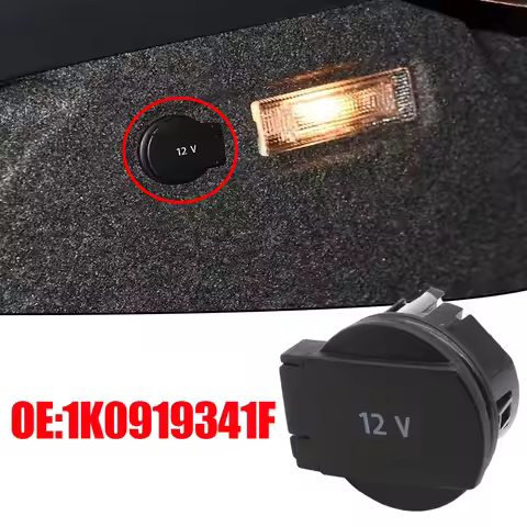 Centre Console Trunk 12V Socket Cover for VW Passat B7 B8 Golf 6 7 Tiguan 5N Jetta A6 Skoda Octavia 