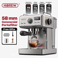 HiBREW H10A Coffee Machine Semi Automatic 58mm Espresso 20Bar Temperature Adjustable Coffee Maker