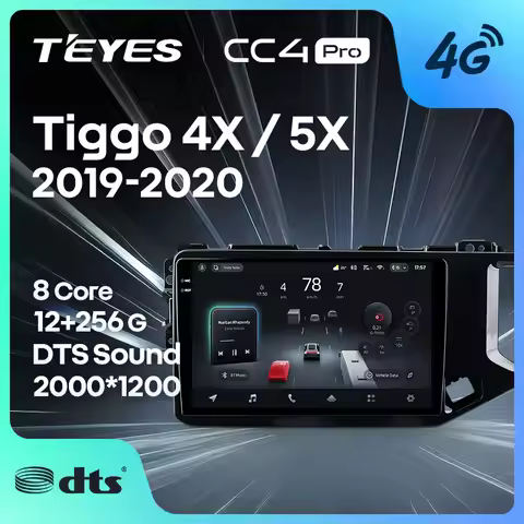 TEYES CC4 PRO For Chery Tiggo 4X 5X 2019 - 2020 CarPlay Auto 2DIN Autoradio Radio Multimedia Stereo
