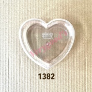 กล่องพลาสติกรูปหัวใจ สีใส และ สีทอง 13811382 1383 1385