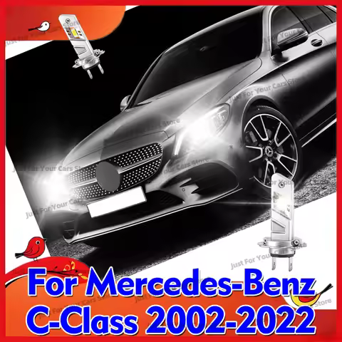 2x Upgrade CSP Headlight Bulbs 30000LM LED H7 For Mercedes-Benz W203 W204 W205 S203 S204 S205 CL203 
