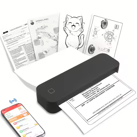 Marklife Bluetooth Thermal HD Printer M08F D210 Portable Inkless Wireless A4 Printer Maker Compatibl