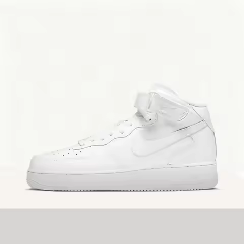 Nike Air Force 1 07 Fashionable Minimalist Solid Color Premium Mid-Top Casual Comfortable Durable Mi