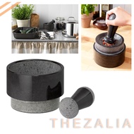 HITAM Black marble mortar and pestle / mortar