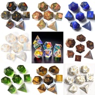 Dosni Technology (Hubei Province) Co., Ltd. Gem Dice 7-Piece Set Dungeons and Dragons DND Multi-Side
