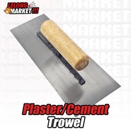 Professional Stainless Steel Plastering Trowel (218mm x 90mm) Concrete & Cement Finishing Spatula wi