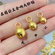 916 gold Gold Bell Pendant/ 916 Gold Running Princess Loud Big Bell Pendant