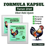 formula kapsul turun urat obat kaki ayam cap adu obat ayam pincang bengkak lumpuh obat herbal ayam