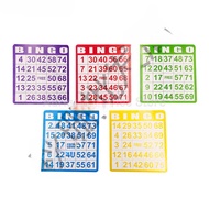 Game Card Multicolored Card 1 Piece Bingo Lottery Machine Supplementary Set