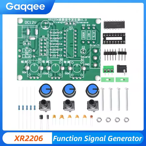 New Upgrade XR2206 Function Signal Generator DIY Kit High Precision Sine Triangle Square Wave 1Hz-1M