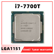 โปรเซสเซอร์ I7-7700T หลัก,4คอร์,8เธรด,2.9 GHz (เทอร์โบ3.8 GHz), LGA 1151, 8MB แคช-ซีพียูตั้งโต๊ะ