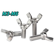 [HNK] 304 Stainless Steel Hand Screw Screw Butterfly Screw Hand Screw Bolt M3/M4/M5/M6/M8
