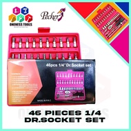 "SATAGOOD - 46 PIECES 1/4 DR.SOCKET SET" 1/4 DR.SOCKET SET
