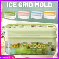 Ice lattice mold household commercial ice box artifact ice cube storage box silicone ice lattice frozen ice box quick freezer
