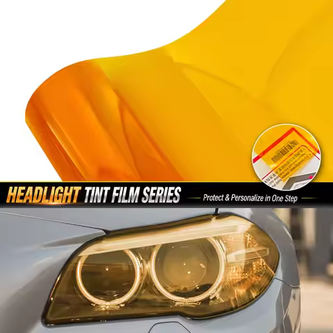 Super Gloss Orange VLT30% 30x C60/120/200cm Headlight Tint Film Professional Auto PPF Lamp Vinyl Wra