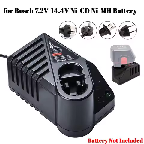 Ni CD Ni MH Battery Charger For Bosch 7.2V 9.6V 12V 14.4V BAT038 BAT048 Drill Battery LED Indicator 