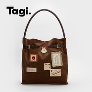 Tagi. Suede Wheat Field Corduroy Hobo Bag กระเป๋าสะพายขา้ง กระเป๋าสะพาย