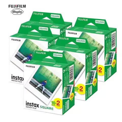 Fujifilm Instax Square Film White Edge Photo Paper 20 sheets for Fujifilm SQ10 SQ6 SQ1 SQ20 Instant 