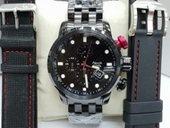 jam tangan original Alexandre Christie AC 6163 FULL BLACK COWOK Murah