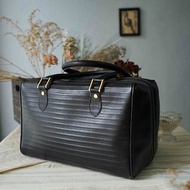 尋寶復古古董包-MARIO VALENTINO黑色立體手提行李箱包