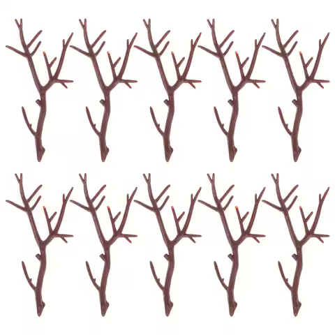 10Pcs Artificial Tree Branches Plastic Antler DIY Twigs for Table Centerpiece Decor Fake Dried Plant