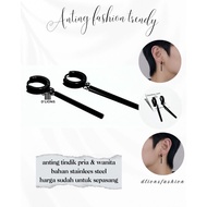 Korean titanium earrings for men, men's piercing earrings and Wanita, for perforated ears, Korean ea
