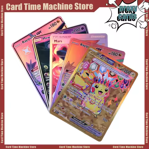 Proxy Cards for Entertainment Games PKM Shining Charizard Blastoise Mewtwo GX Solgaleo GX Pikachu EX