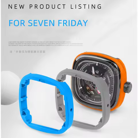 FOR SevenFriday P1C01 P2C/01 P3C/02 watch accessories Outer Case Ring Square Silicone replacement ru