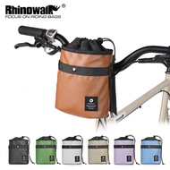 Rhinowalk Bicycle Front Handlebar Bag 2.5L High Capacity Water Bottle Bag Waterproof For Brompton Folding Bike Cycling Accessories