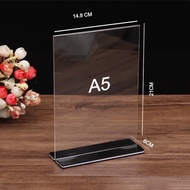 A4 A5 A6 mica stand, mica table stand, desktop QR code mica display stand, high quality acrylic boar
