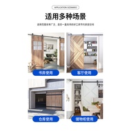 Hanging buffer wheel hardware accessories for straight barn doors, hanging suspension ghost track, t