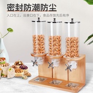 Hotel Cereal Dispenser Cereal Dual Grain Distributor Three-Head High-End Buffet Transparent Cereal S