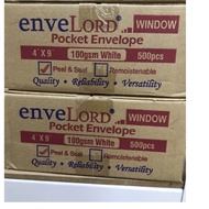 Envelope 4”X9” White Window (500’s)