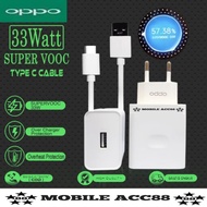 Oppo A57 A74 A76 A77S A95 A96 Original 33W Type C Super Vooc Charger Fast Charging/