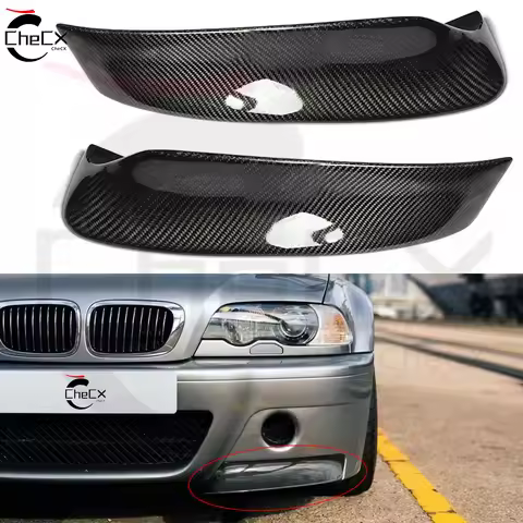 Car Front Bumper Splitters Diffuser Spoiler Splitter Lip Guard Lip For BMW E46 1999-2006 2001 M3 Car