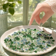 200 G Outdoor Decor Wall Mosaic Stone Ceramic Tiles for Crafts 2.00X0.40X0.40CM Green bofengss