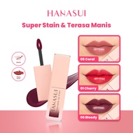 Hanasui Tintdorable Lip Stain - Lip Tint Melembapkan Transferproof Tahan Lama Natural Formula Ringan