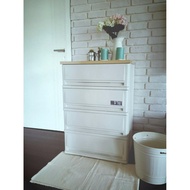 UP ตู้ลิ้นชักพลาสติก (ท๊อปไม้) SUMO-WOODTOP (4 ชั้น)