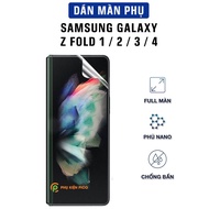 Paste The Samsung Z Fold 3 / Z Fold 4 Screen full Transparent Flexible External Screen - Paste Samsu
