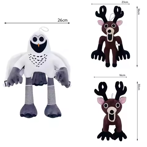 99 Aights In The Forest Deer Plush Game Peripheral 99 Aights Deer and Owl Birthday Xmas Halloween Gi