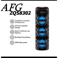 ZQS 8301/8302/8210/ SPEAKER KARAOKE/ BLUETOOTH USB /AUX Portable LED Rechargeable Bluetooth Bass Spe