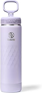 Takeya Sport 22 oz Triple-Insulated Stainless Steel Water Bottle – Leakproof, Sweatproof, BPA-Free, 