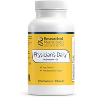 Researched Nutritionals Physician's Daily + D3 Supplement - Daily Multivitamin for Men and Women wit